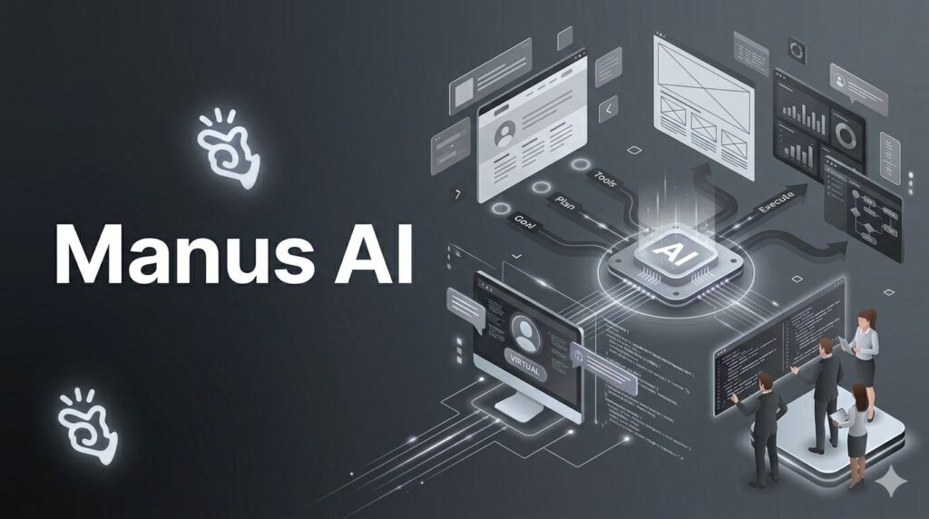 Manus AI task execution flow showing decomposition, structured output, and final result generation