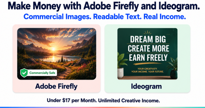 Make money with Adobe Firefly and Ideogram using commercial AI image generation in 2026