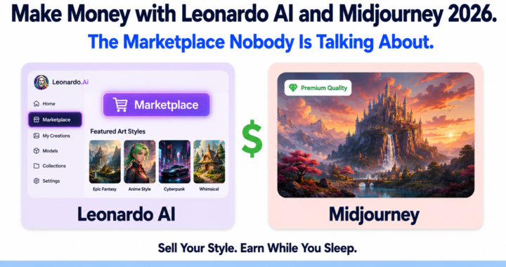 Make money with Leonardo AI and Midjourney by selling AI art, game assets, and digital products in 2026