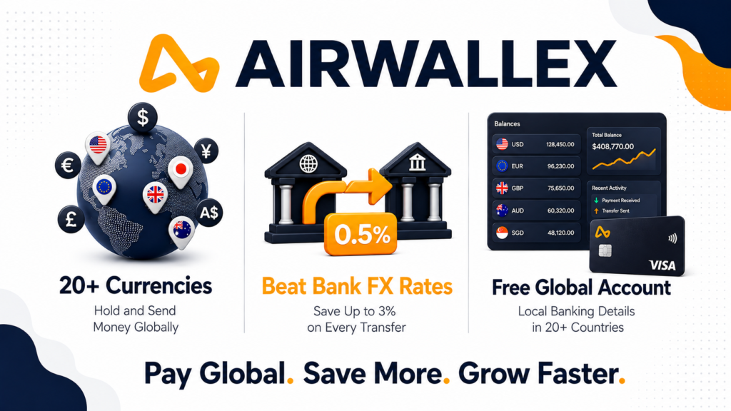 Airwallex review 2026 covering pricing, multi-currency features, pros and cons for international businesses