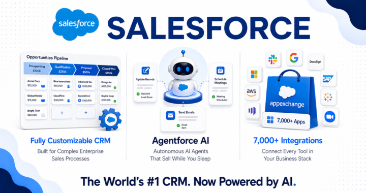 Salesforce review 2026 covering pricing plans from $25 to $550 per user, Agentforce AI features, pros and cons for enterprise teams