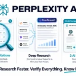 Perplexity AI review 2026 covering pricing tiers from free to $325 per seat, Deep Research features, citation-first architecture, pros and cons
