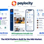 Paylocity review 2026 covering custom pricing, Ignite AI, payroll features, employee experience tools, pros and cons versus Rippling and ADP